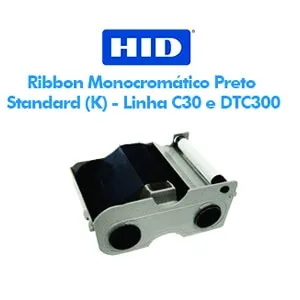 Ribbon Fargo Monocromtico Preto Standard (K) - Linha C30 e DTC300